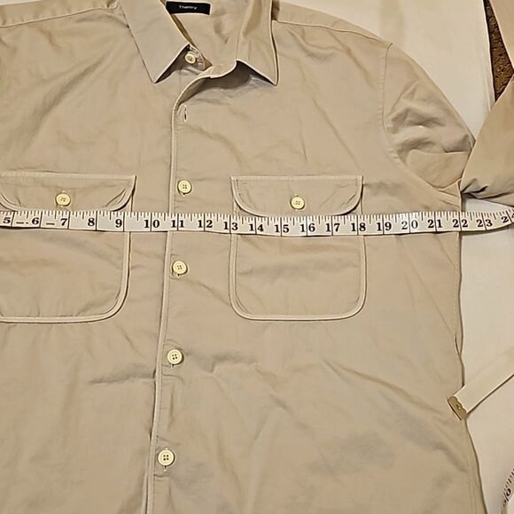 THEORY BUTTON DOWN SHIRT SIZE MEDIUM - Picture 4 of 8